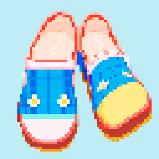 Anime girl soles closeup