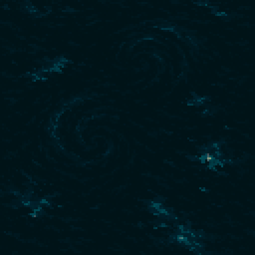 vertical shmup background, top down, dark waters