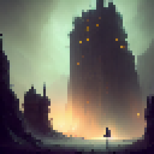 Medieval, Gothic, Dark, Mysterious, and Intriguing. Knight with a sword and shield, standing alone at the entrance of an ominous castle, illuminated by the moonlight, as the dark clouds hover above, creating an eerie atmosphere.