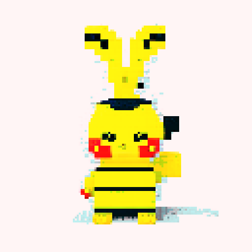 Pikachu lego pixel 