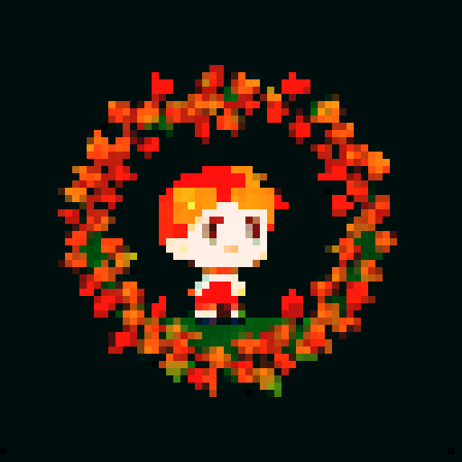 Autumns Falling Leaves On Black Background