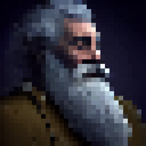 portrait cinematic The old man sat on his rocking chair and his long beard was wrapped around his neck like a scarf. With each rock, his beard twirled this way and that, the hair arranged in new patterns on his chest, a lot of detail, surreal, long curly beard down to the ground, animated cinematic space, super realistic 3D, cinematic lighting, graphics very great