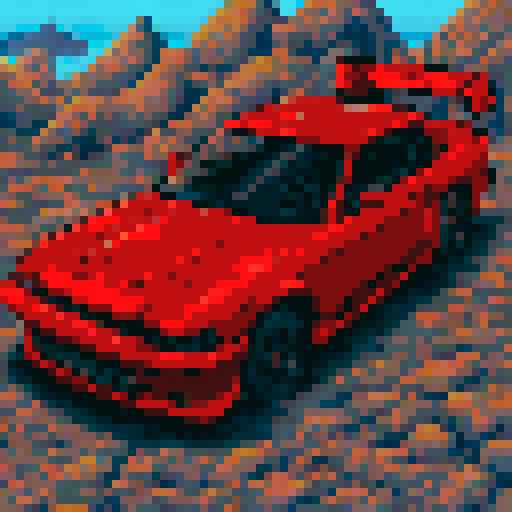 pixel car