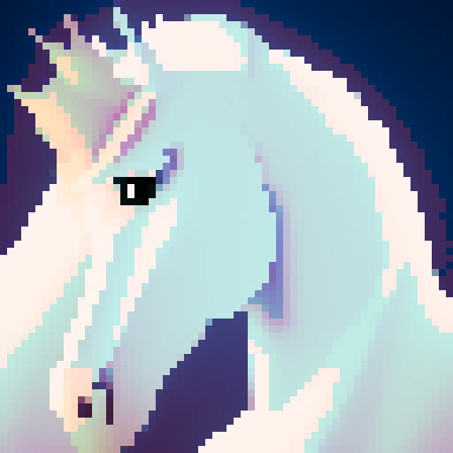 majestic white unicorn