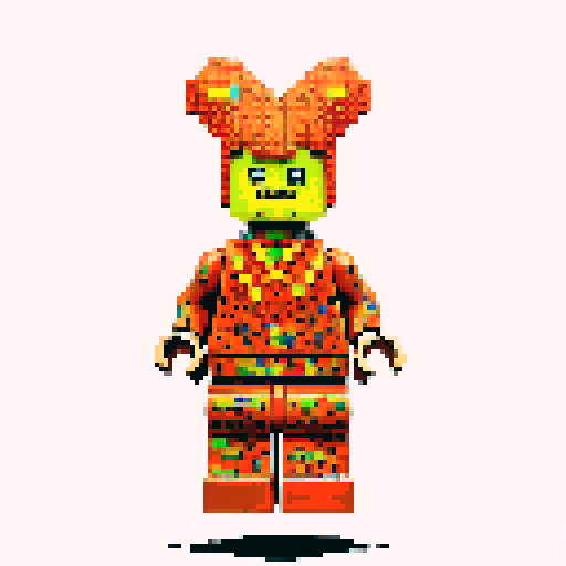 lego pixel, vibrant colors, blocky shapes, small plastic bricks, isometric perspective, retro video game, low resolution, 8-bit graphics, sharp edges, square grid, limited color palette, nostalgic feel, brick-built characters, iconic lego logo, digital recreation, detailed textures, crisp lines, simplified forms, nostalgic gaming vibes