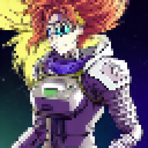 chrono trigger sprite, woman robot with laser sword
