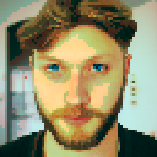 portrait man with blue eyes and beard