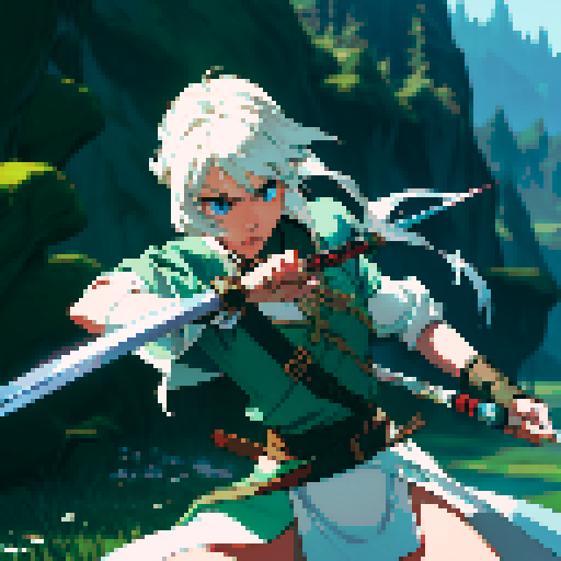 Swinging sword, sword slash, slashing attack