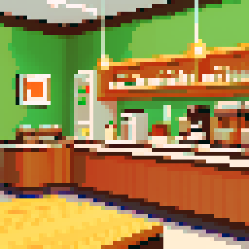 Coffee shop, interior, calm, empty