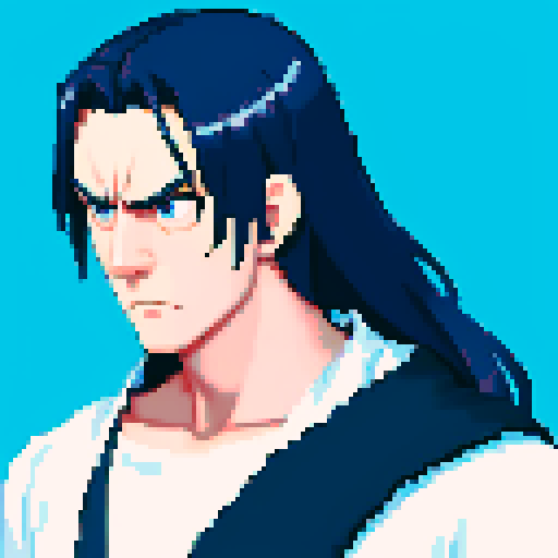 give him a sad face with closed mouth