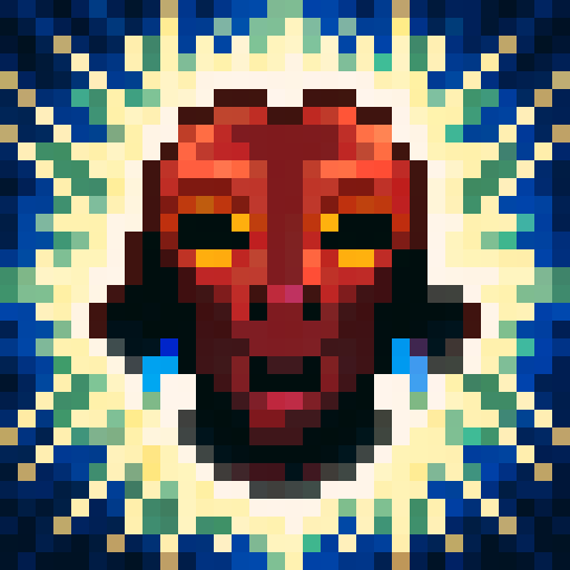 bold, fierce, and cute humanoid creature