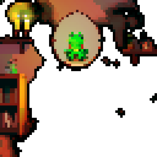 Cozy living room, crackling fireplace, warm glow, comfortable sofa, cute little frog, tiny feet dangling, content expression, small coffee table, steaming cup of coffee, aroma wafting, frog holding coffee, pixel art, cute, masterpiece, kawaii, sRGB