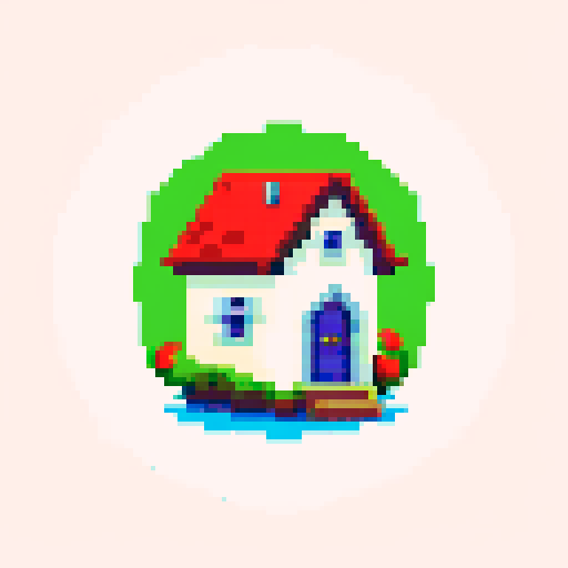 Home icon for web element in medieval style