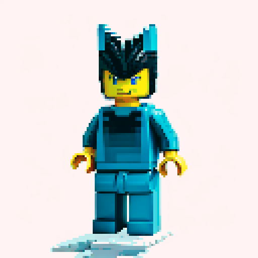 wolverine lego pixel
