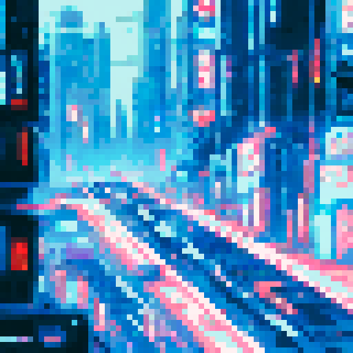 cyberpunk street view