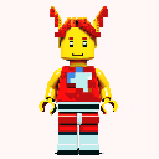 lego pixel, vibrant colors, blocky shapes, small plastic bricks, isometric perspective, retro video game, low resolution, 8-bit graphics, sharp edges, square grid, limited color palette, nostalgic feel, brick-built characters, iconic lego logo, digital recreation, detailed textures, crisp lines, simplified forms, nostalgic gaming vibes