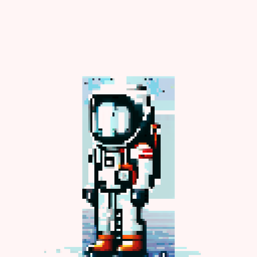 Create a copy of the attached spaceman, however, make the suit different
