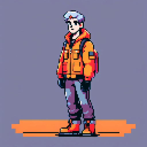 A warehouse worker for Amazon Germany, wearing jacket, gloves and safety boots
