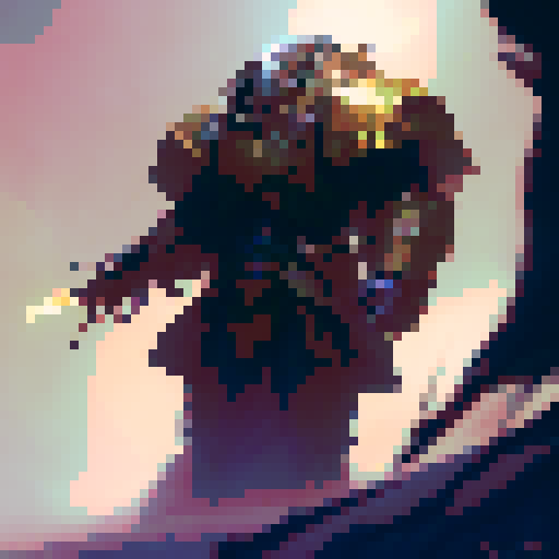 Knight in full golden armor for an rpg.