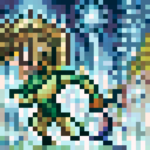 TokiToki City, Conton City, Time patrol, game icon, 32x32 pixel art, sRGB, skill art,