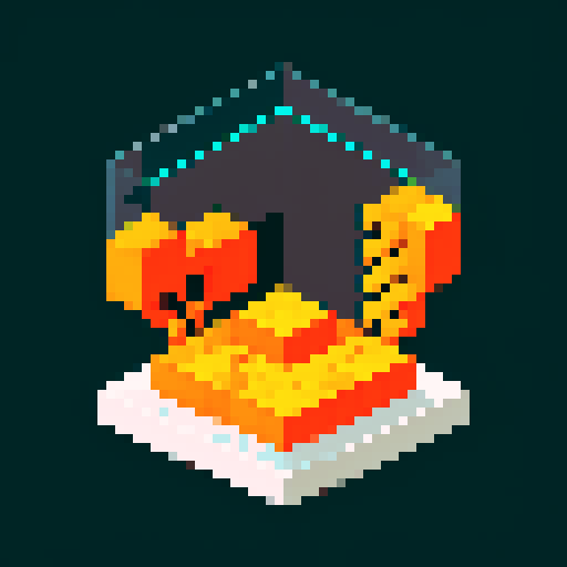 pixelated graphic isometric pixel art of a rectangular lab stasis chamber full with clear orange liquid, the faint silouette of a rubber duck in fetal position suspended in orange liquid with tubes and monitor light, in the style of game pixel art, futurist retro cyberpunk, Nintendo NES style pixel art, DOS 8-bit graphics,pixel-art of old video game style, pixel art, 16-bit, 8-bit, 32-bit , dystopian futurism 