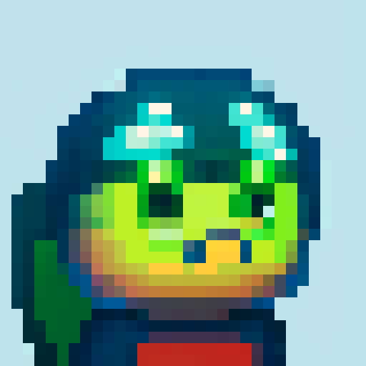 Pepe Avatar, Portrait, Clear, Glowing eyes