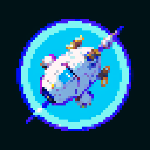 a transparent pure 2d sprite for a space game. It needs to look like the top view of a futuristic spaceship all by itself with the background transparent ,style of the 90s. The spaceship should not have any shadows.