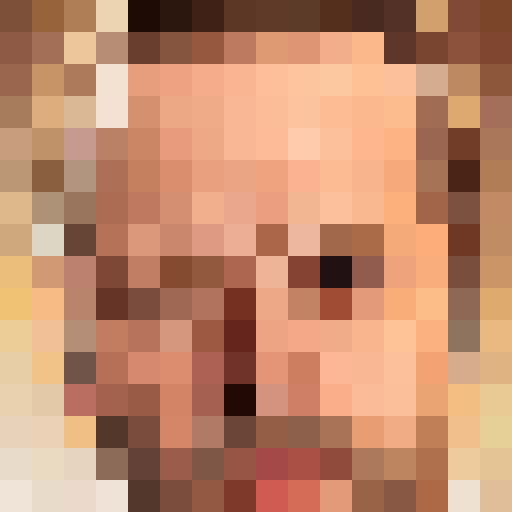 I want you want to give the face a priest collar. I want him to have red demon eyes.