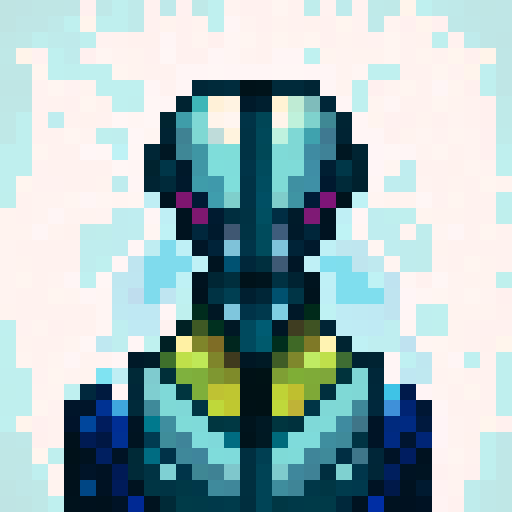 armour, shiny, metallic, intricate details, vibrant colors, game icon, 32x32 pixel art, sRGB, skill art, close up, portrait