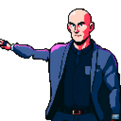 bald, corporate boss