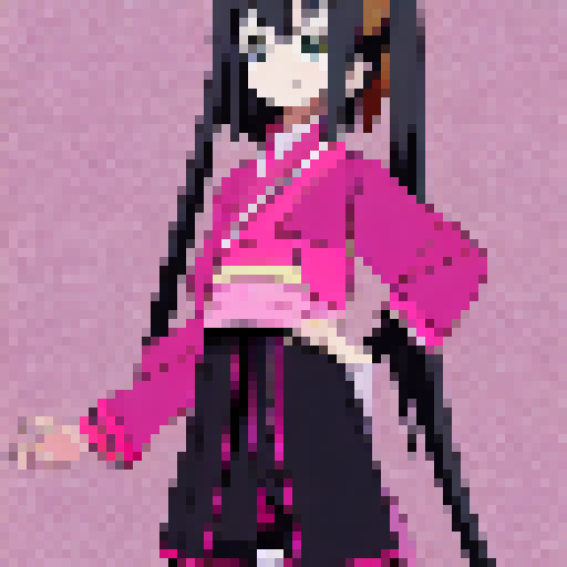 Itachi wearing all pink kimono