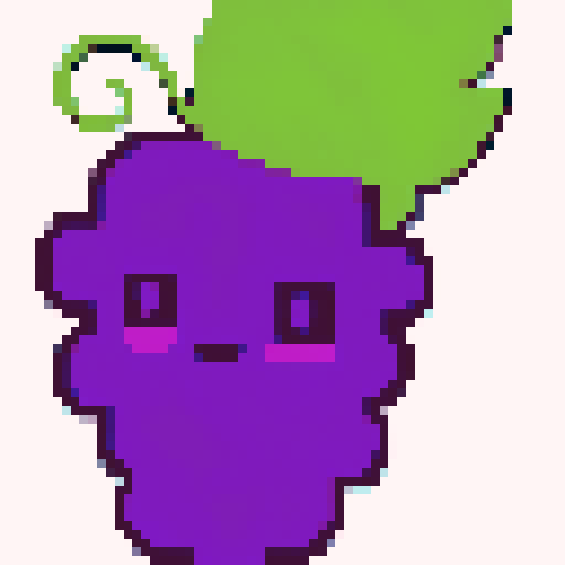 pixel art with a white background and a contour for the shape

