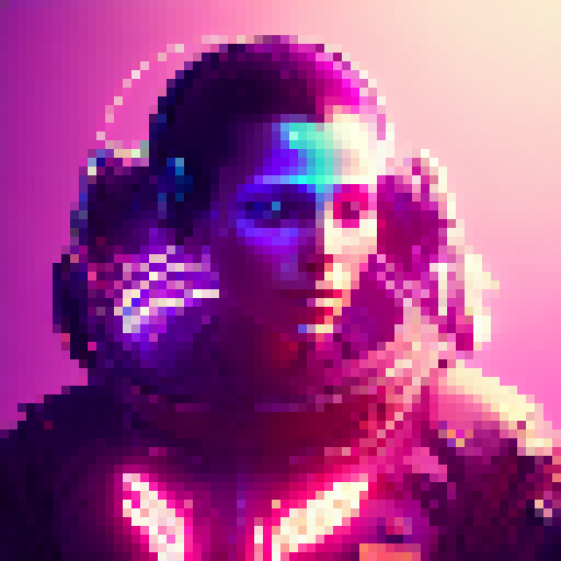 Futuristic, neon-lit avatar of a programming legend, surrounded by cascading lines of code and floating holographic screens, with a cyberpunk-inspired art style.