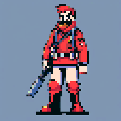 character portrait, soldier, guard, mean-looking, rough beard