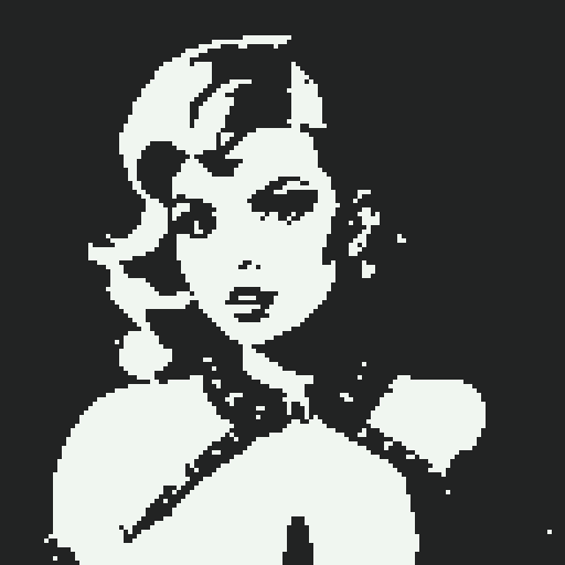 curvy, busty 1980s rocker babe with studded collar. Portrait of head, in a close up glamour shot. nude breast . Neon lighting, modern tile backsplash