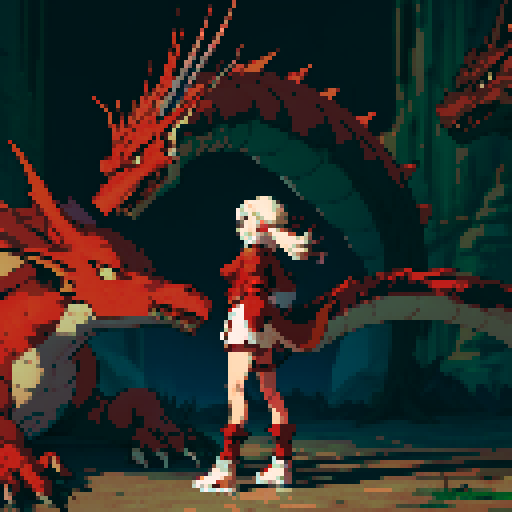 full-body image of a red dragon, dragon alone with nobody else in the frame, no humans, no characters, dragon only