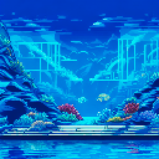 sealife museum inside perspective looking at the aquarium