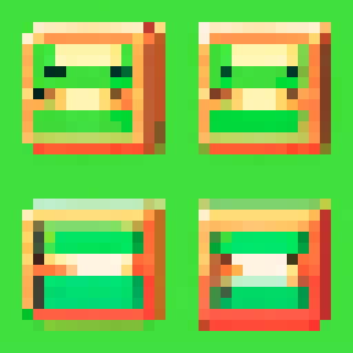 Nintendo style jpg sprites flat no background 