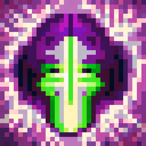 purple and green colors, void energy swirling