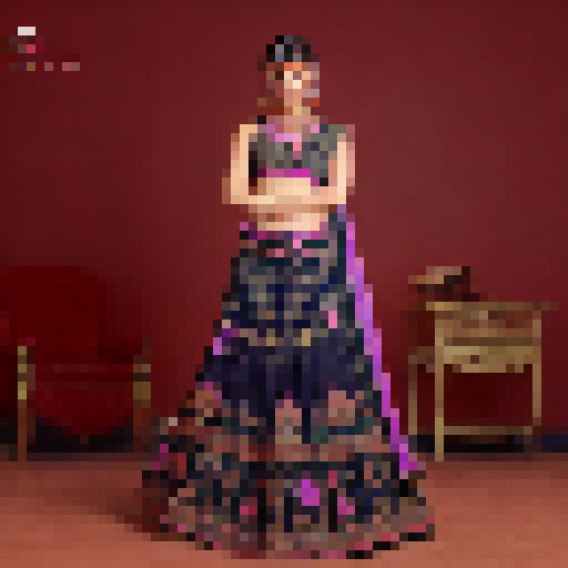 Lehenga choli Indiana girl'