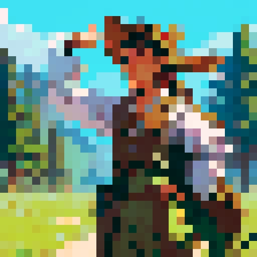 a native from the wild west times holding a bow