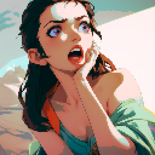 sexy woman open mouth cum on face