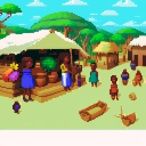 African village view