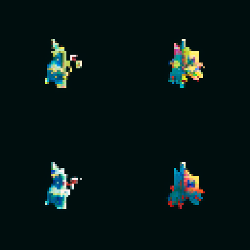 redrawing a pixel art picture with a two-hand sword, vibrant colors, detailed shading, and smooth lines