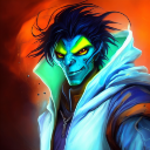 Cartoon raziel from soul reaver 