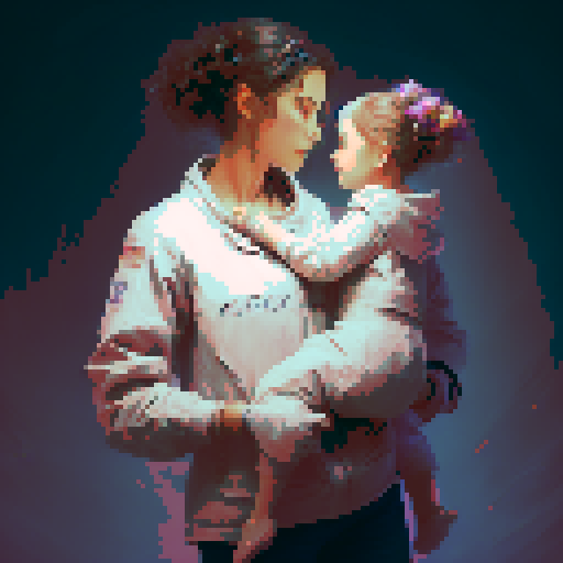 "Create a digital Disney-style image featuring a mother and child surrounded by a floral design in light colors with text reading 'Mothers Day' in red, black, gray, and white."