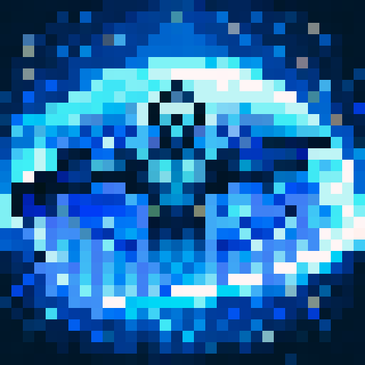 swimming fast, skillful strokes, water splashing, determined expression, intense focus, game icon, 32x32 pixel art, sRGB, close up, portrait, dash