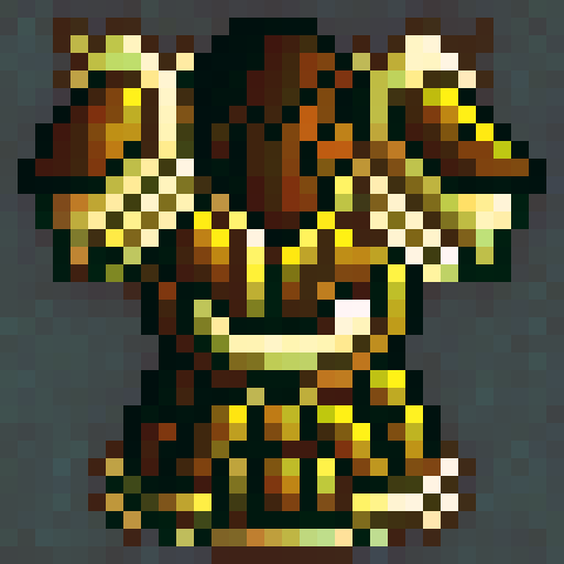 paladin armor with gold trim