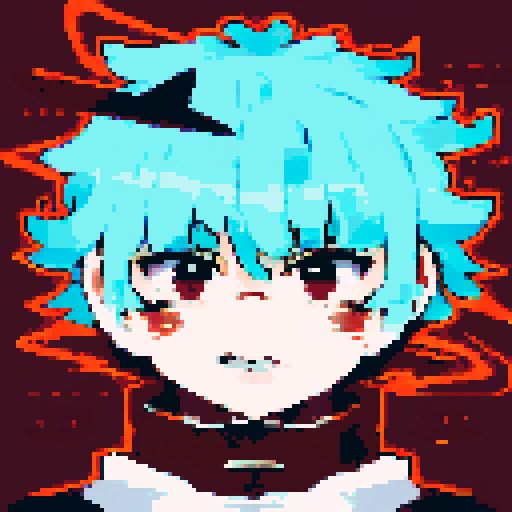 Angel warrior, with flowing golden hair, intense blue eyes, delicate wings, fierce expression, ornate armor, holding a glowing sword, surrounded by ethereal light, in a character portrait, close up, anime style, pixel art