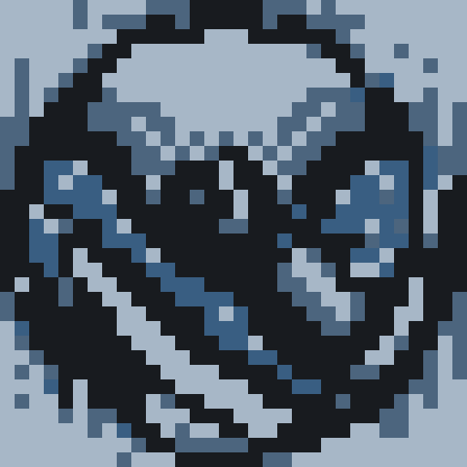 weapon icon, silver blade glinting, black background, 32x32 pixel art, skill art, close up, game icon, intense focus